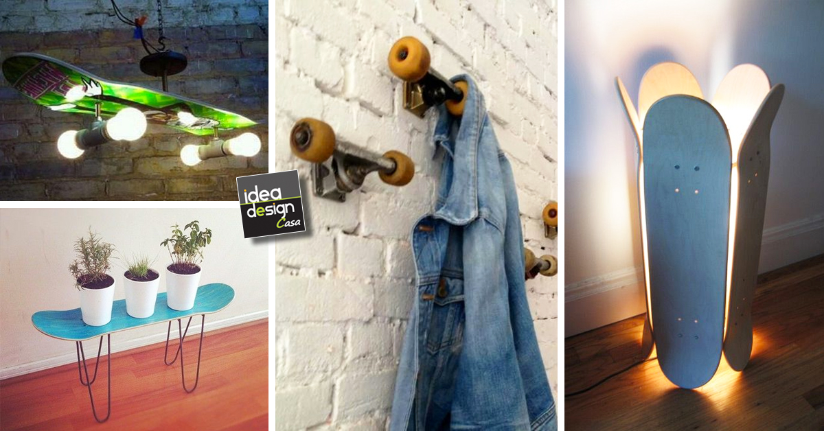 Riciclo creativo skateboard 20 idee originali per la casa for Riciclo creativo per la casa