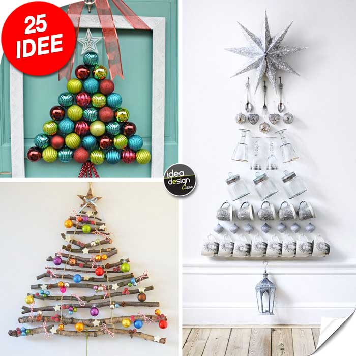 Alberi Di Natale Alternativi Fai Da Te.Albero Di Natale Originale 25 Idee Creative Da Scoprire