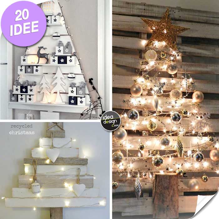 Albero Di Natale Con Foto.Albero Di Natale Con Pallet 20 Idee Fai Da Te Molto Originali