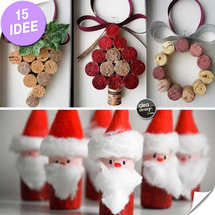 Facili Lavoretti Di Natale Con Tappi Di Sughero.Decorazioni Natalizie Con Tappi Di Sughero 15 Idee