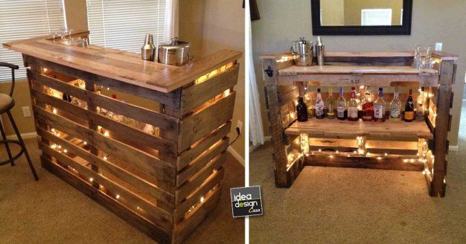 Angolo Bar Con Pallet Ecco Idee Da Cui Trarre Ispirazione