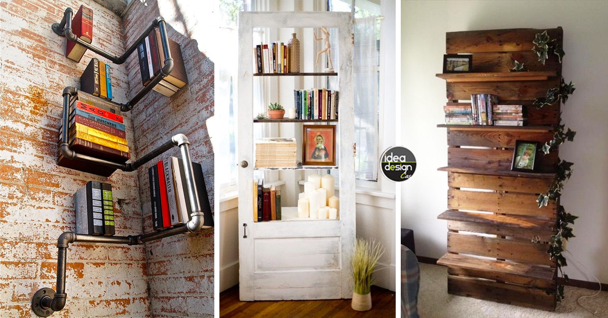 Libreria Originale Con Materiale Di Riciclo Idee Creative