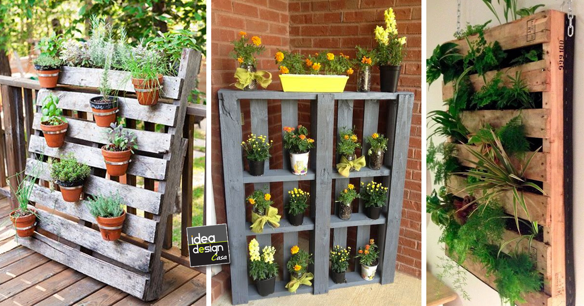 Fioriera Verticale Con Pallet Ecco Idee Creative