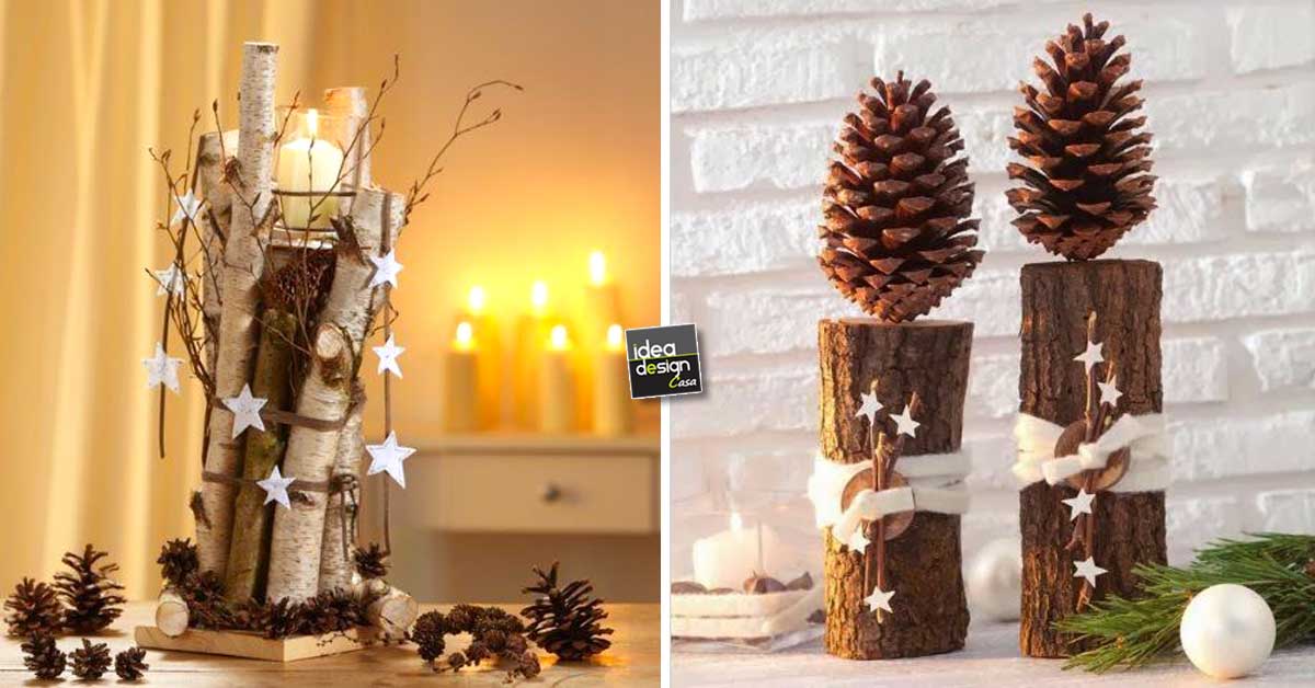 Rami Per Decorazioni Natalizie.Decorazioni Natalizie Con Tronchi E Rami 20 Idee Creative