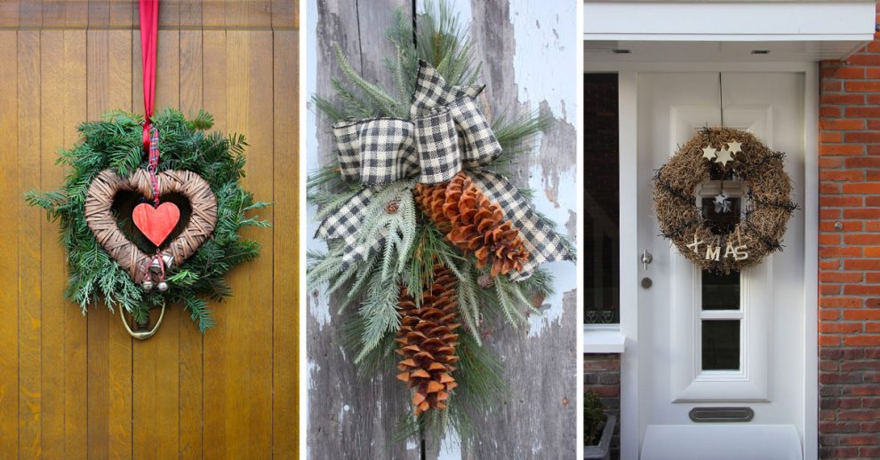 Decorazioni Natalizie Per La Porta D Ingresso.Decorare La Porta D Ingresso A Natale Ecco 15 Idee Per Ispirarvi