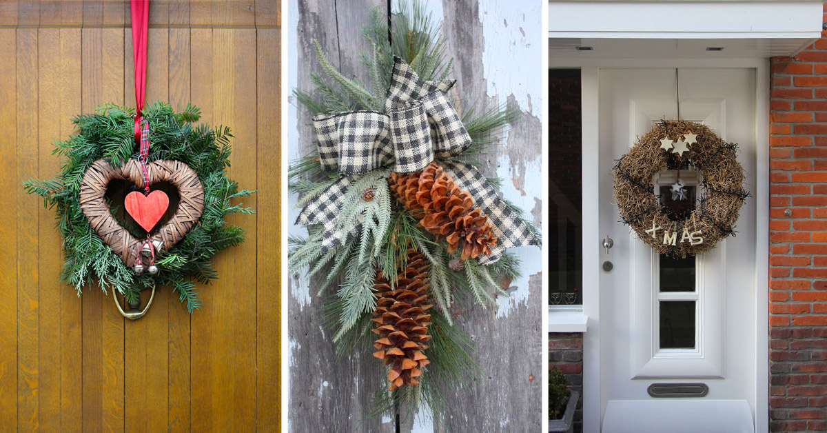 Decorazioni Natalizie Per Portoni.Decorare La Porta D Ingresso A Natale Ecco 15 Idee Per Ispirarvi