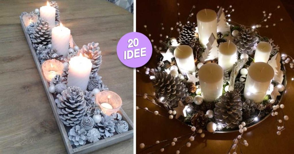 Shabby Chic Centrotavola Natalizi Fai Da Te Bellissimi Centrotavola Natalizi fai da te! 20 idee + video tutorial