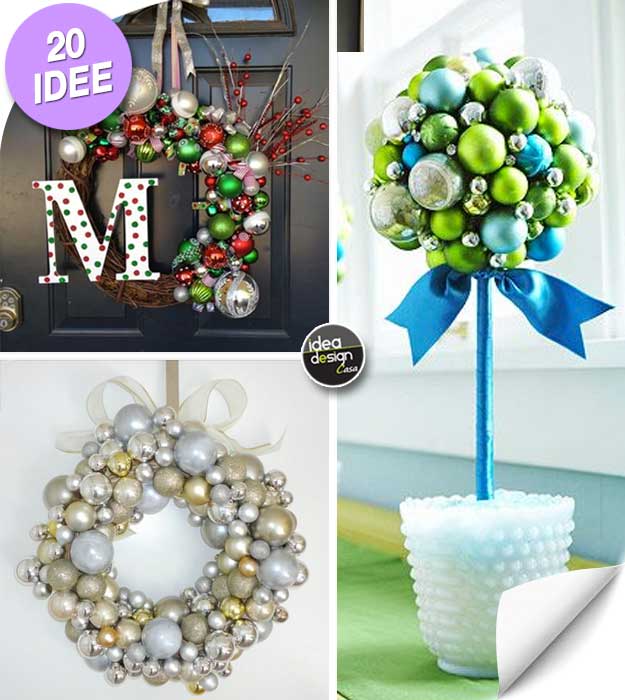 Palline Di Natale Con Foto Tutorial.Bellissime Decorazioni Con Palline Di Natale 20 Idee