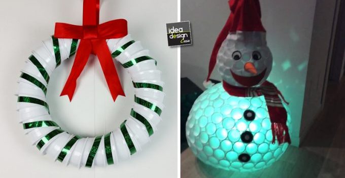 Decorazioni Natalizie Con Plastica Riciclata.Creazioni Natalizie Con Bottiglie Di Plastica 20 Idee Tutorial