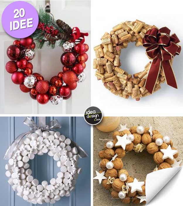 Piccole Decorazioni Natalizie Fai Da Te.Ghirlande Di Natale Fai Da Te 20 Idee Creative Tutorial