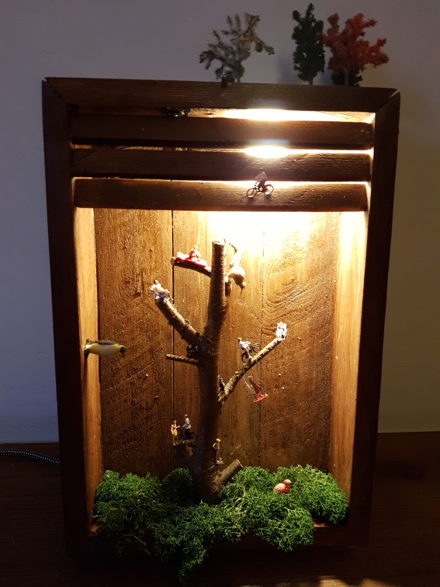 Risultati immagini per Lampade creative con cassette di legno! 17 ideeâ¦ Lasciatevi ispirare!