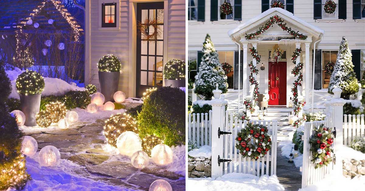 Decorazioni Natalizie Casa Per Natale.Decorare Il Giardino A Natale 15 Idee Da Cui Trarre Ispirazione