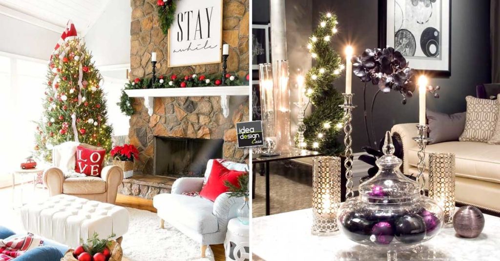 Idea Natale.Decorare Il Soggiorno Per Natale La Risposta In 20 Bellissime Foto