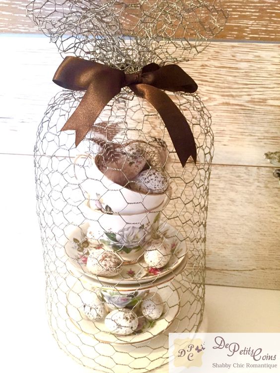 un vasetto di pasqua shabby chic