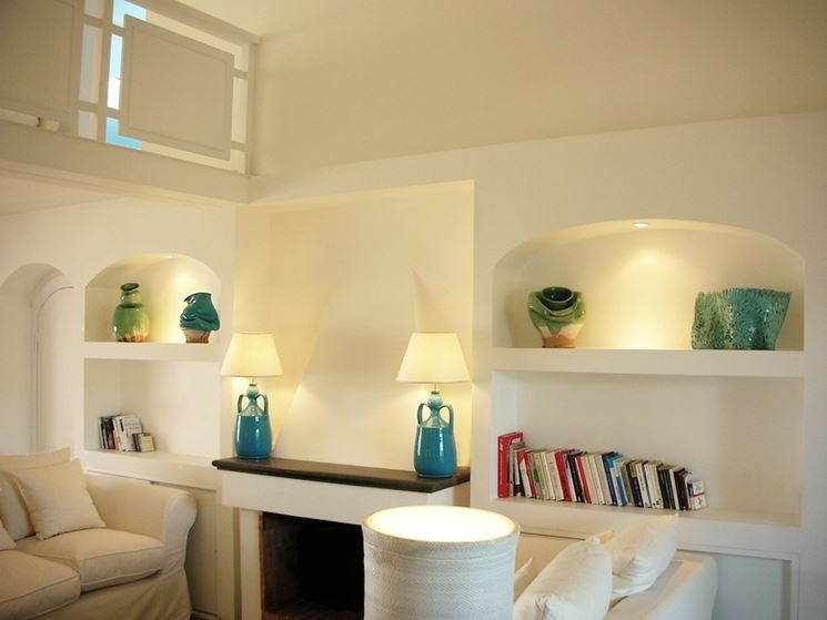 15 Idee Da Realizzare Con Il Cartongesso Soffitto Nicchie Mobili Parete