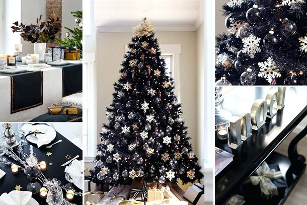Decorazioni Albero Di Natale Nero E Oro.20 Decorazioni Per Un Albero Di Natale Nero Pronti Ad Osare