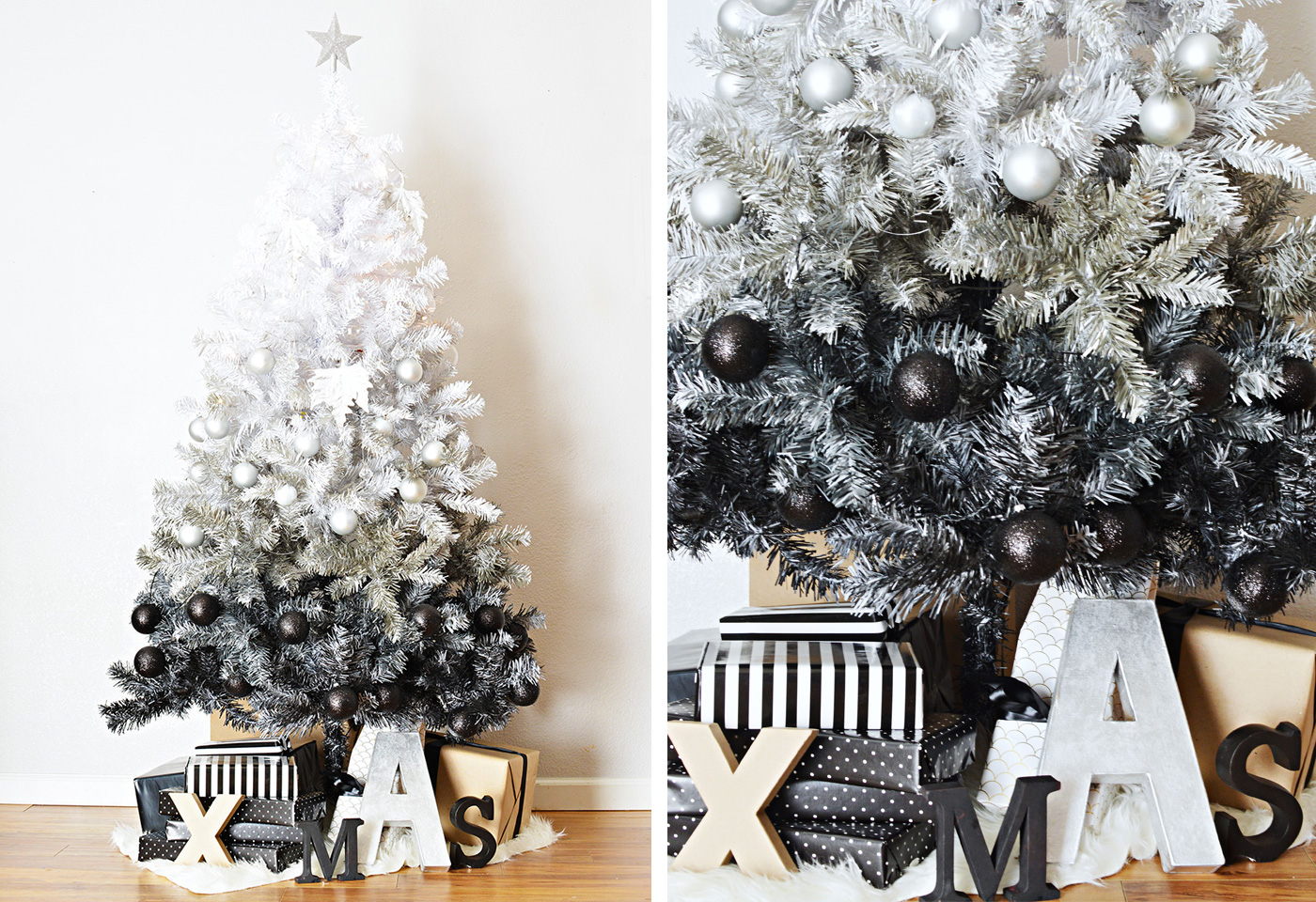 Decorazioni Albero Di Natale Moderno.20 Decorazioni Per Un Albero Di Natale Nero Pronti Ad Osare