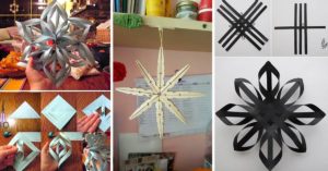 Lavoretti di Natale: come realizzare dei bellissimi fiocchetti di neve fai da te con il riciclo creativo! Lavoretti di Natale fiocchetti fai da te.