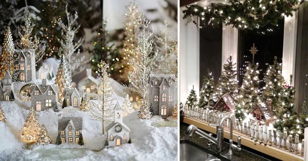 Decorazioni Natalizie Da Interno.Un Villaggio Di Natale Fai Da Te Per Portare Un Po Di Magia In Casa 20 Idee