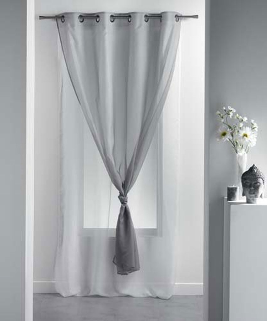 Hokibero Tenda Doccia In Tessuto Grigio E Nero 183x183 Cm - Motivo Geometrico Quadri, Idrorepellente Con Ganci