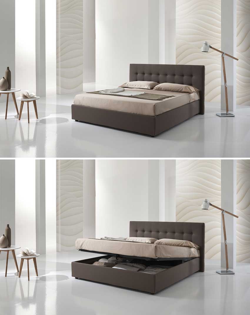 Camere da letto super moderne, pareti e illuminazione design.