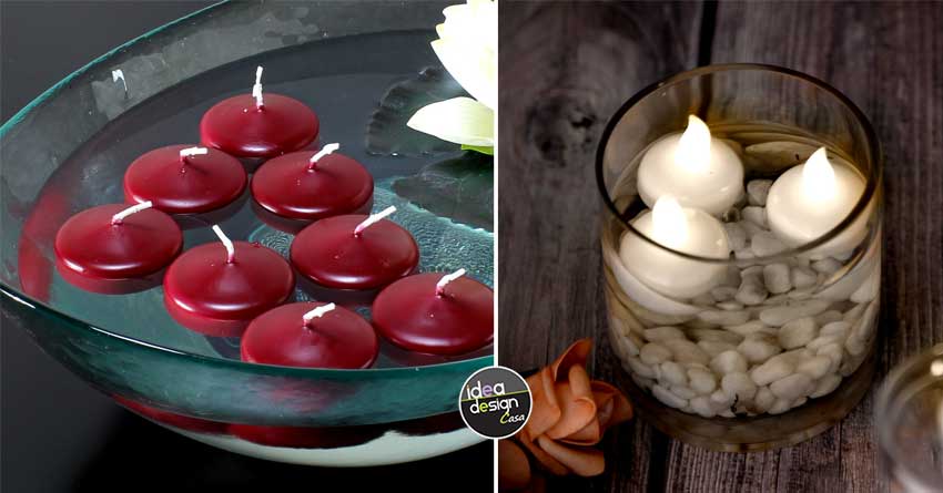 Centrotavola Natalizi Con Candele Galleggianti.Candele Galleggianti Il Glamour Entra In Casa Ideadesigncasa Org