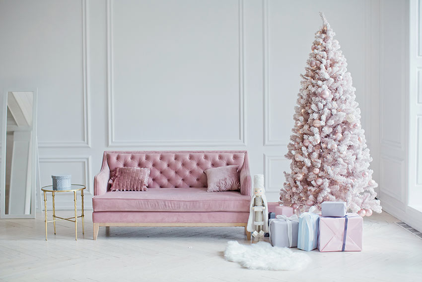 Albero Di Natale Bianco Rosa E Argento.17 Delicati Addobbi Rosa Per L Albero Di Natale Lasciatevi Incantare