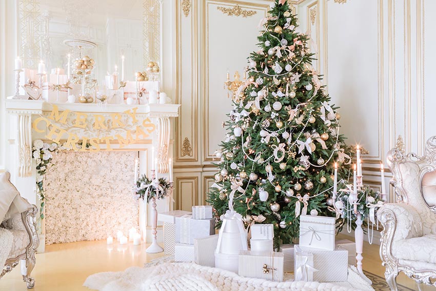 Albero Di Natale Addobbato.Un Albero Di Natale Shabby Chic Per Illuminare Le Feste 15 Ispirazioni