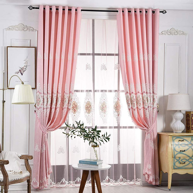 Tenda Doccia Floreale Con Rose Rosa - Impermeabile 183x183 Cm - Set Con 12 Ganci - Per Bagno Romantico E Privato