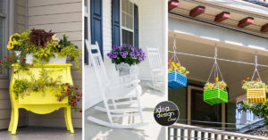 Decorare il portico con i fiori per la primavera! 15 idee a cui ispirarsi Come decorare il portico di casa per la primavera