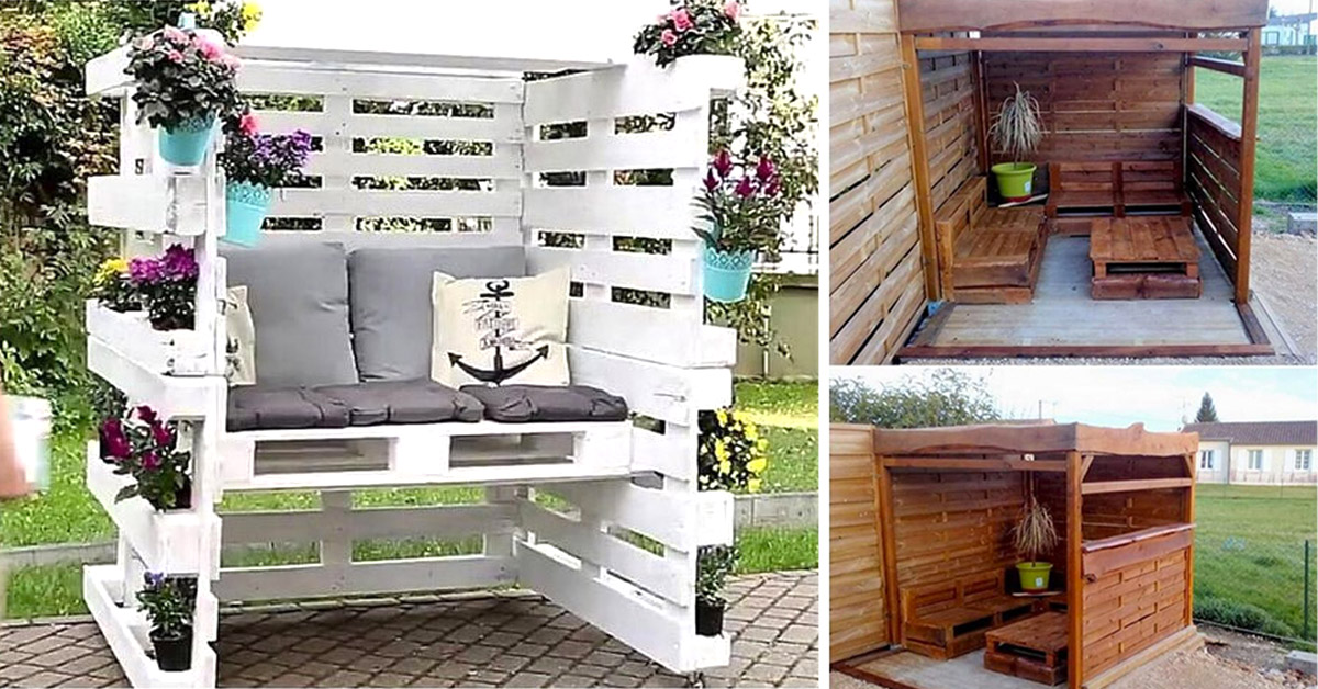 Gazebo Fai Da Te Con Pallet 8 Ispirazioni Per Il Giardino