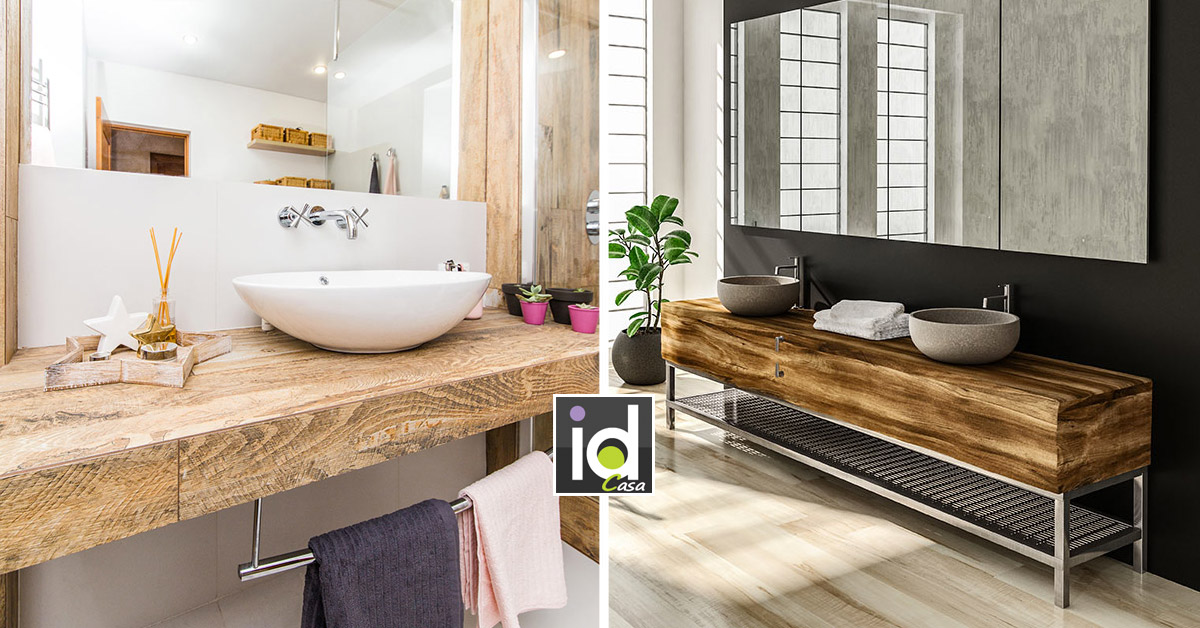 Mobili in legno per il bagno: 15 idee per ispirarsi