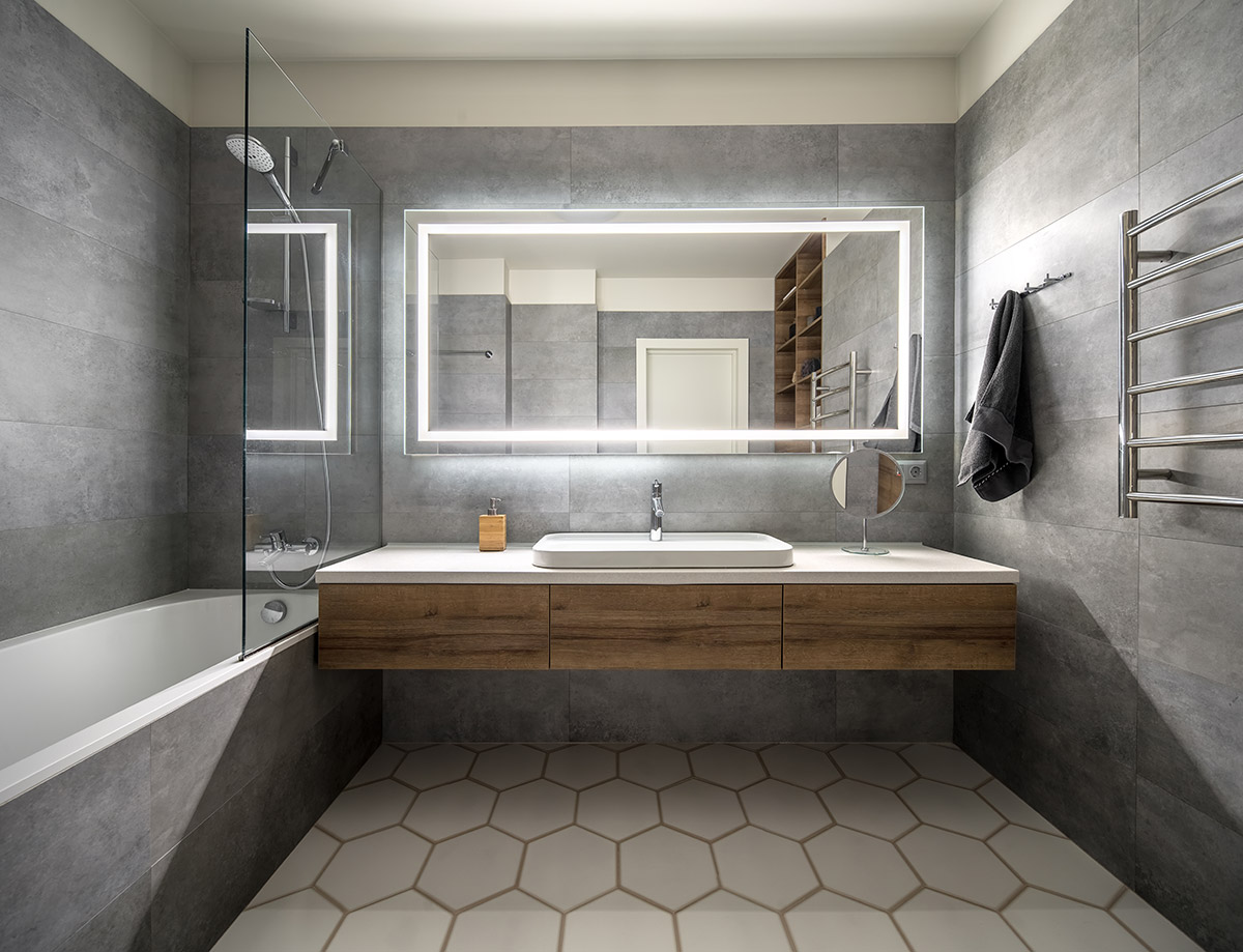 specchio bagno moderno.