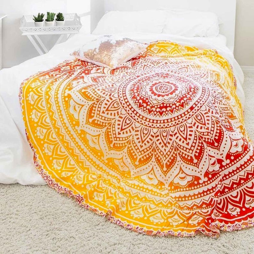 Decorare il letto con i mandala.