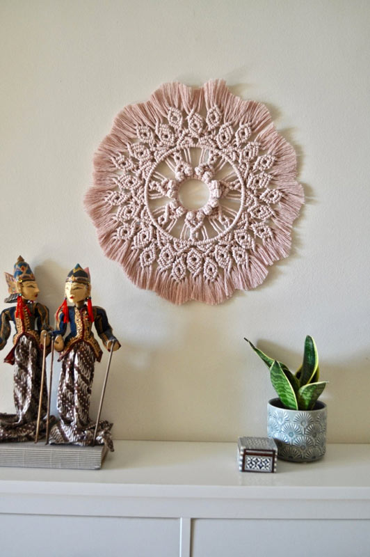 Decorazioni da parete con i mandala.