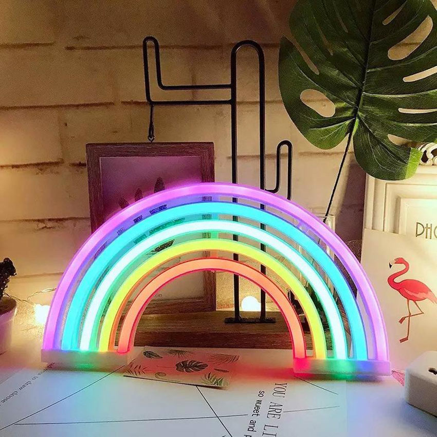 Arcobaleno decorativo luminoso neon