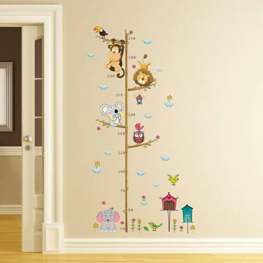 Adesivo Murale 3D A Forma Di Scaffale Per Cameretta Bambini - Decalcomania In PVC 70x50 Cm - Effetto Libreria