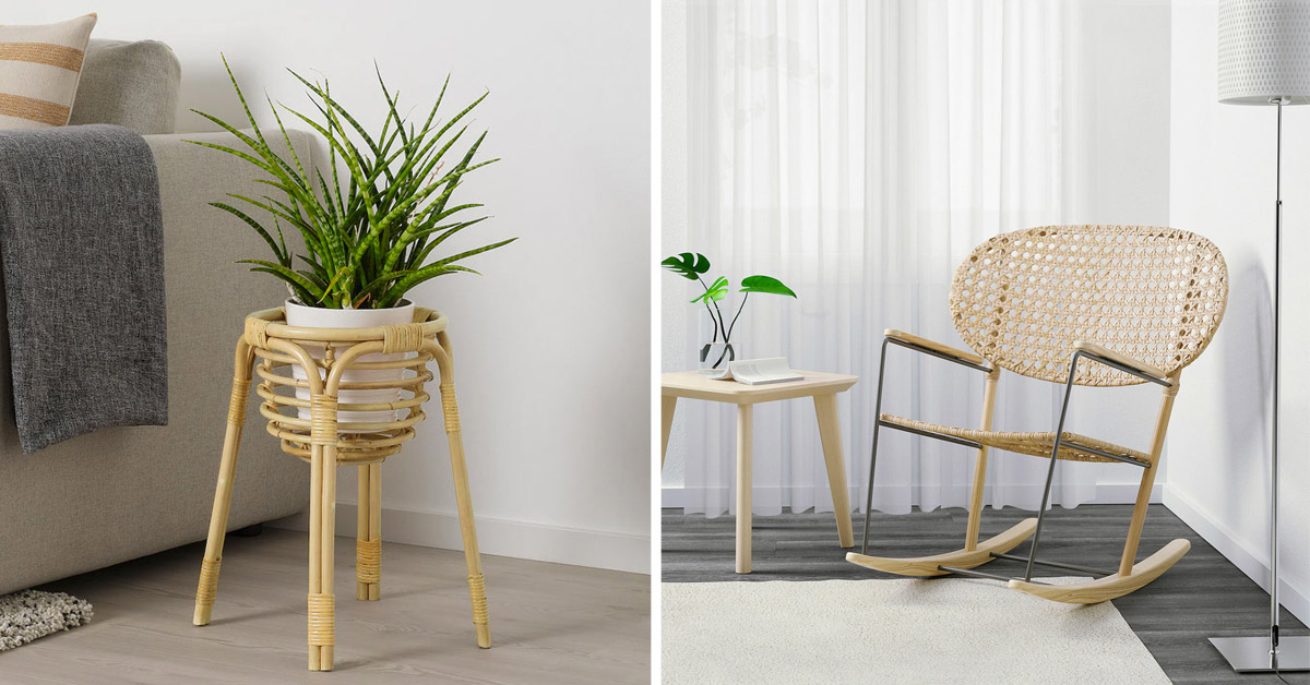 arredi IKEA in rattan per un tocco naturale in casa