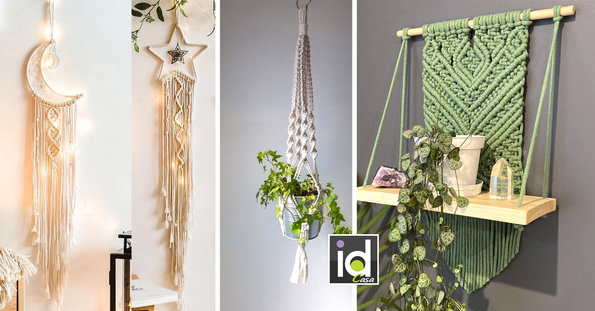 decorazioni in macrame fai da te per la casa