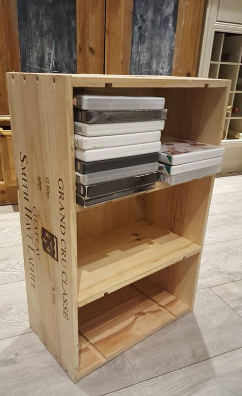 mobili originali fai da te con le cassette di legno