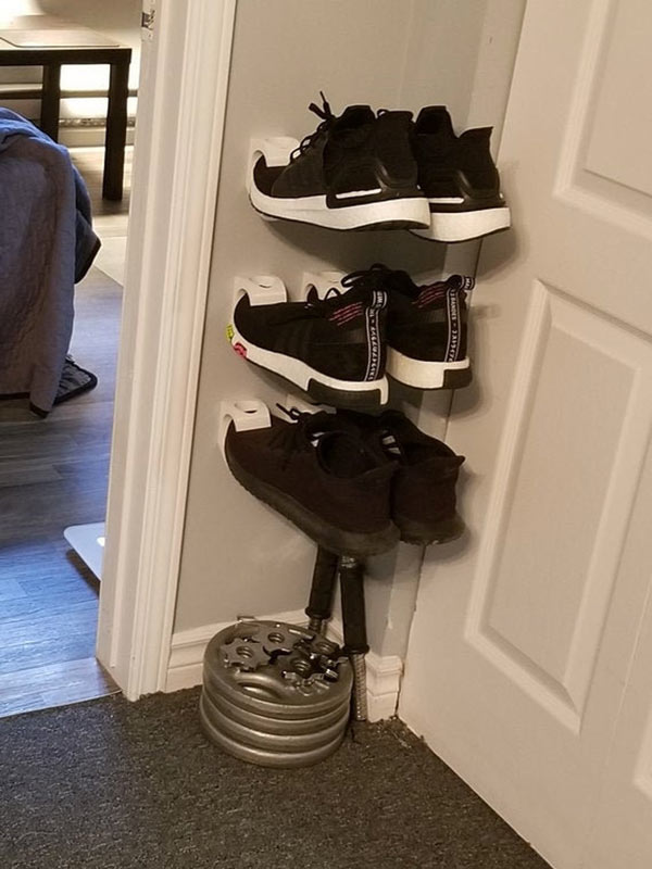 idee per sistemare le scarpe in casa
