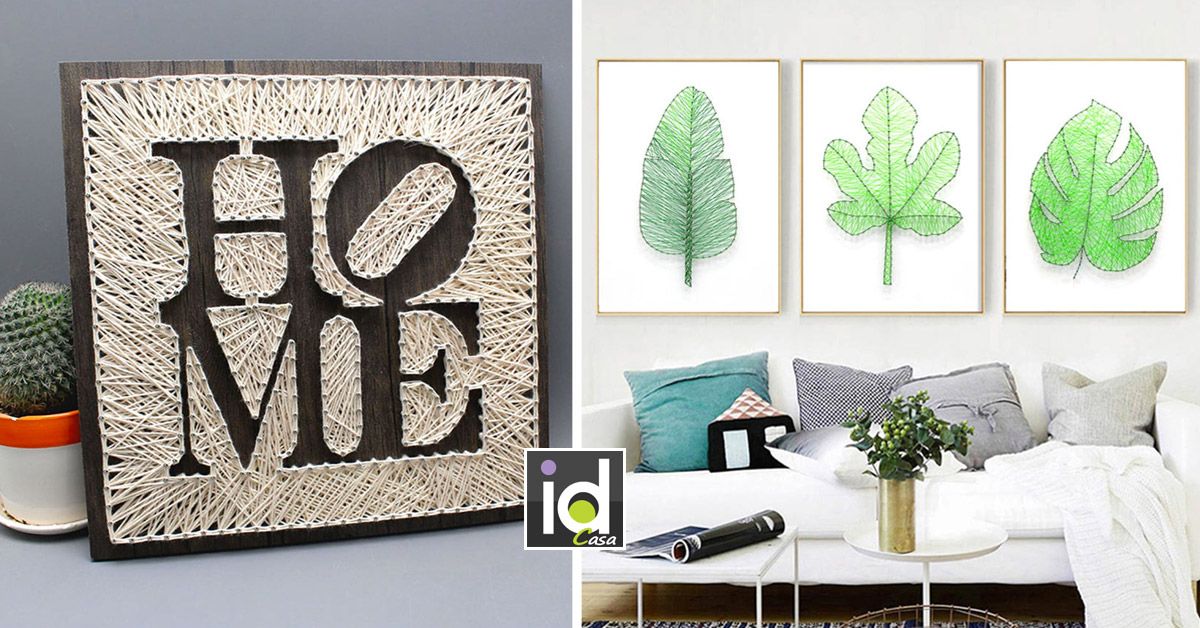 quadri per decorare la casa con la String art