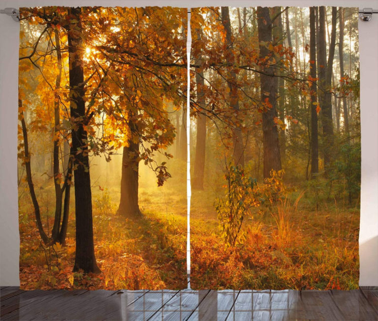 Tenda Doccia Autunnale Con Zucca E Tacchino 183x183 Cm - Set Con Ganci, Poliestere Per Bagno, Camper, Dormitorio - 2