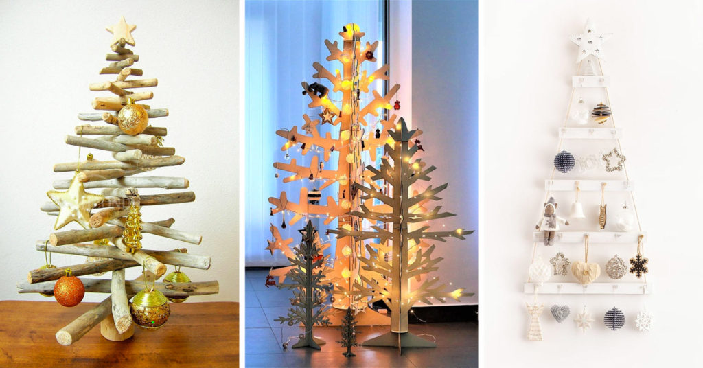 Un albero di Natale in legno? 11 ispirazioni da non perdere