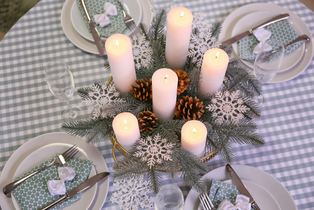 Centrotavola natalizi Shabby chic: 16 splendide ispirazioni