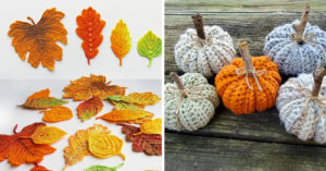 Le decorazioni autunnali all'uncinetto! 10 idee creative decorazioni autunnali all'uncinetto