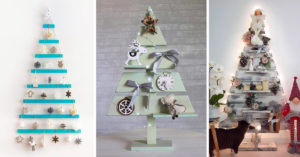 Un albero di Natale degno di nota con i pallet: 15 idee creative Albero di Natale fai da te con bancali in legno.