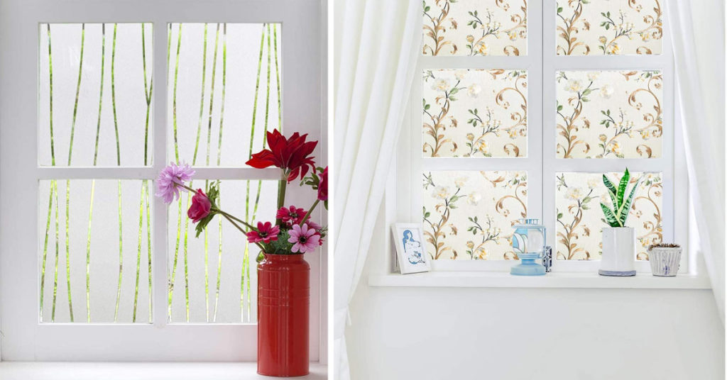 Adesivi Per Finestre Fiori Di Campo – Anticollisione Uccelli, 30x60 Cm, Lato Doppio, Riutilizzabili
