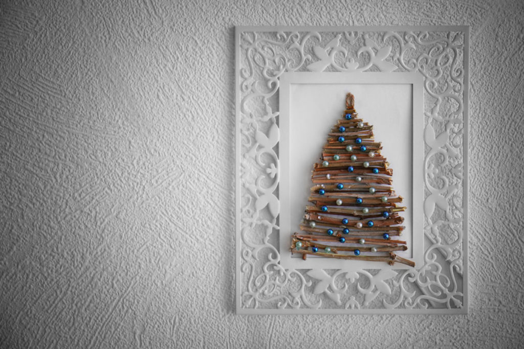 Piccolo arazzo da parete in macramè, decorazione per