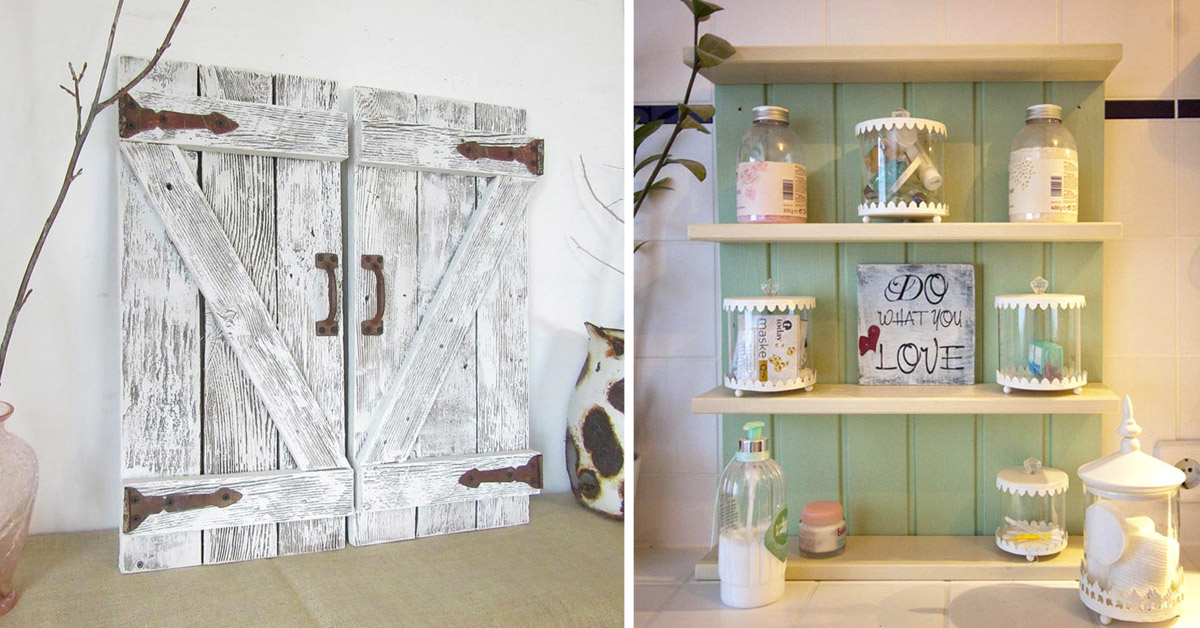 Stile shabby chic riciclo creativo